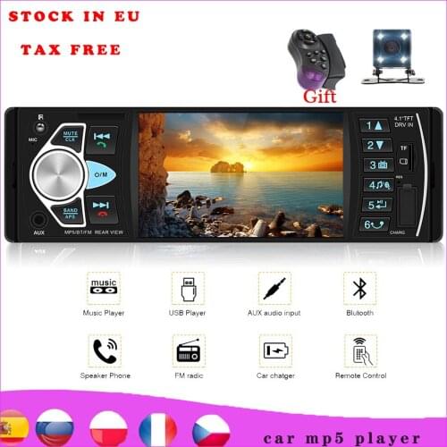Auto Audio mp3 4022D 4.1"1Din Car Radio Stereo USB AUX FM Audio Player Radio Station With Remote Control bluetooth speaker phone