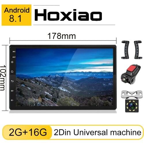 2 Din Android 8.1 Car Radio Multimedia Player Universal GPS Navigation Bluetooth WiFi 2din Autoradio Stereo Audio Map Car Player