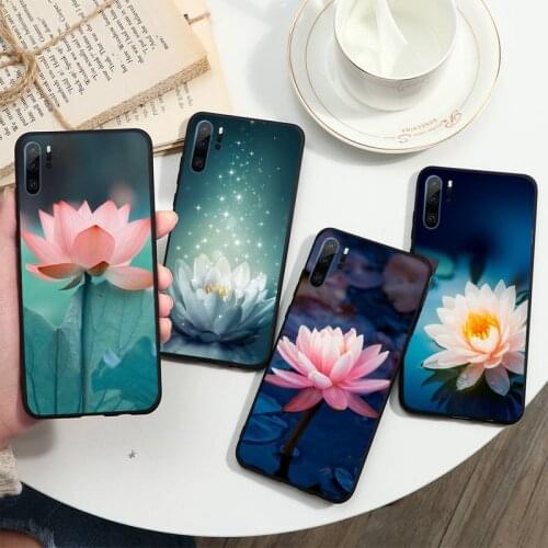 Lotus Flowers Phone Case For Huawei P40 P20 P30 lite Pro P Smart 2019 Mate 40 20 10 Lite Pro Nova 5t