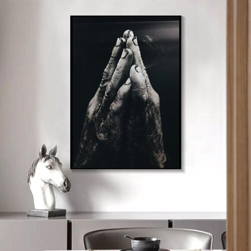 Black And White Nordic Poster Prints Hands Full of Mud Abstract Poster Wall Art Retro Canvas Painting For Living Room Home Decor