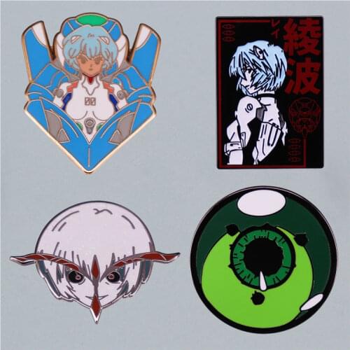 New Century Evangelical Warrior Cartoon Brooch Europe And America Comic Metal Enamel Badge Children Fashion Jewelry Gifts