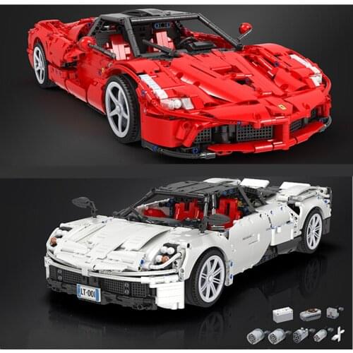 DHL IN STOCK Winner 7050 2209Pcs 7051 2461Pcs MOC RC Super Sport Car with motor Building Blocks Bricks Toys children Boy gifts