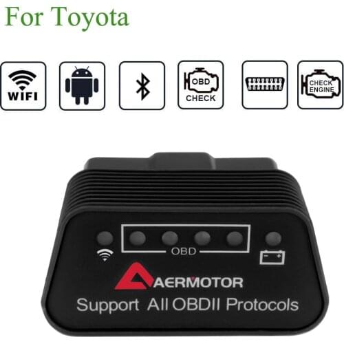WIFI ELM327 OBD2 Scanner For Toyota Prius Highlander Camry Corolla RAV4 Crown Reize Runner Prado Android IOS Diagnostic Tools
