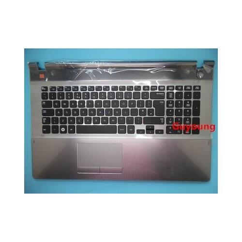 For Samsung NP 550P7C New Silver C Case UK CA KR Keyboard with Touchpad
