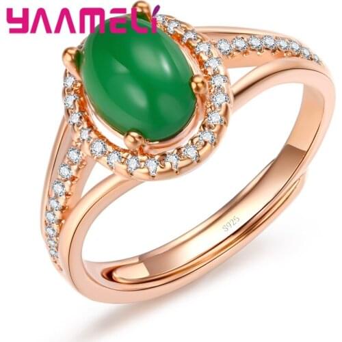 Hot Sell Elegant Rose Gold Wedding Ring Made with Genuine Austrian Crystals Adjustable Wholesales free shipping