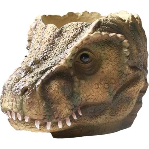 Resin Dinosaur Flower Pot for Succulents Small Plants Animal Planter Decorations