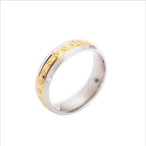 Hot fashion hand ring titanium steel mens and womens rings couples couples wholesale wholesale large quantities can be customi