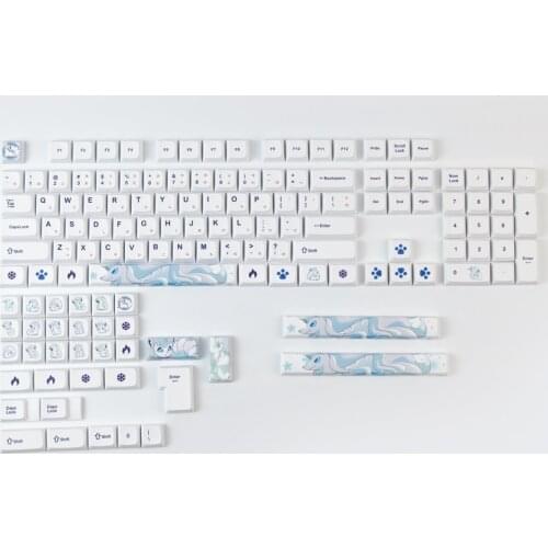 XDA Profile Keycap PBT Arora Keycaps DYE-Subbed Key For GH60 XD64 GK64 68 84 87 96 104 108 Mechanical Keyboard