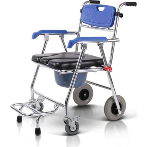 Commode Mobile Chair Wheeled toilet chair elderly toilet chair disabled disabled bath chair Toilet Chair Seat Wheelchair