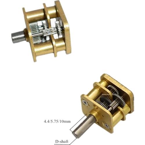 Military Quality 13*12mm Square All-metal Reducer Gearbox For 050 030 Motor (4.4/5.75/10MM D-Shaft)