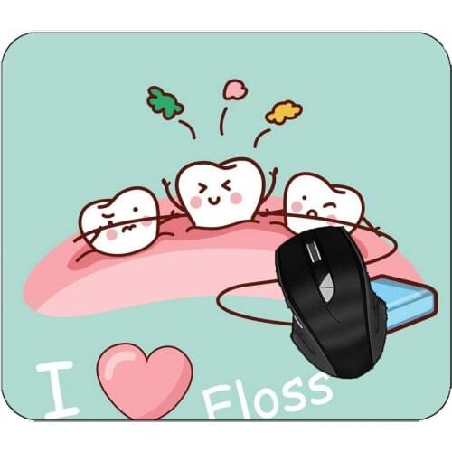 Mousepads Tooth I Love Floss Mouse Mat
