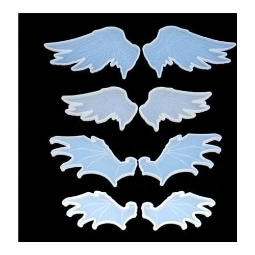 Cute Evil Angel Pendant Silicone Resin Mold Jewelry Making Tools Art Craft Crystal Mold Soap Making Drop shipping