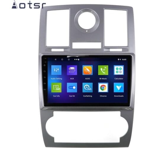 AOTSR Android 10.0 Quad-core 1din Car GPS Navigation Radio Multimedia Player For Chrysler Aspen 300C 2004 2005 2006 2007 2008