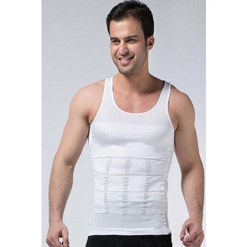 Male Black and White Corset Undershirt 4500 Weak Showing Male Singlet underwear-Flannel-Rallying Corset
