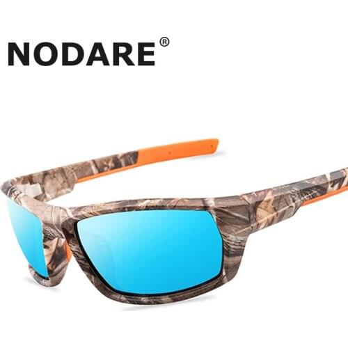 NODARE New Polarized Sunglasses Camouflage Frame Driving Sun Glasses For Men Women Camo Windproof Oculos De Sol Masculino