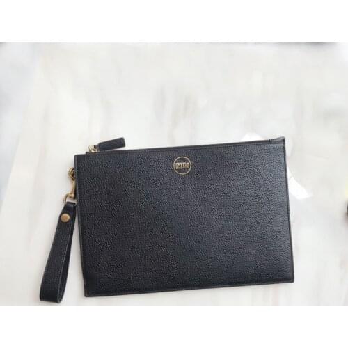 2021new gujia Alphabetic head layer cowhide big man bag leather luxury large capacity clutch bag casual envelope bag man