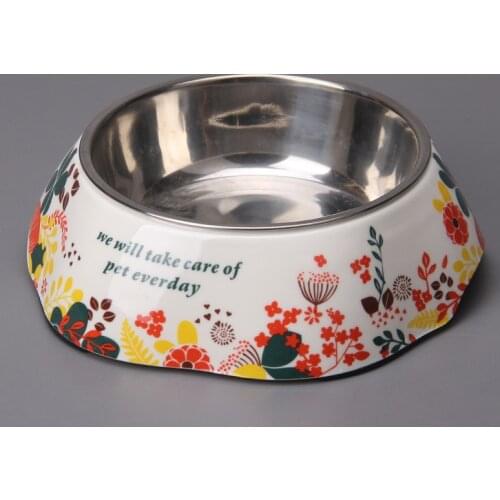 New Accessories Cats for Small Dogs Flower-shaped Plate Anti-skid Bowl for Cat Raised Pet Dog Food Drinking Water Bowl on Stand