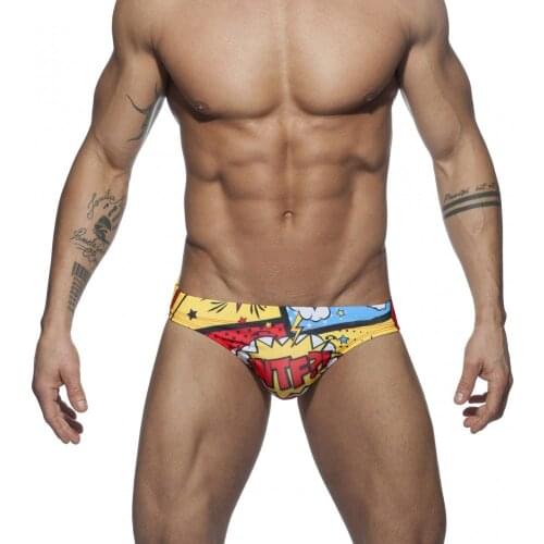 New Mens Low Waist Swimming Trunks With Push Pad European American Trends Sexy Bikini Fashion Swimsuit Summer Spa Beach Surf