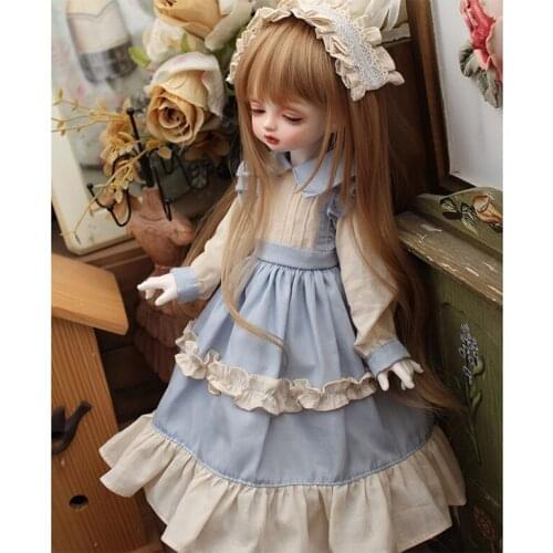 Kawaii 1/3 1/4 1/6 BJD Blythe Clothes Fashion BJD Dress Outfit for Dolls Accessories Handmade Doll Clothes Black Dresses