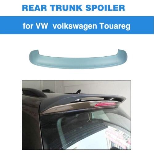 ABS Matte Grey Primer Rear Trunk Roof Spoiler Wing Lip for VW Volkswagon Touareg 2011 - 2017