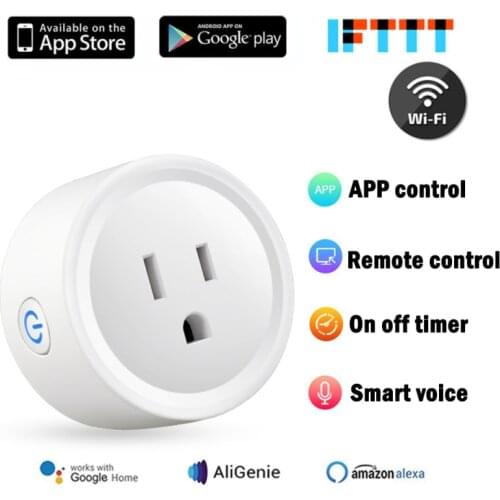 Smart Plug WiFi Socket US 16A Wireless Smart Home Power Socket Timer Socket Smart Life Remote Control With Alexa Google Home