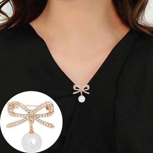 Pearl Scarf Women Brooch Pin Headscarf Shawl Scarf Lady Muslim Scarf Hijab Clips Pin Fixed Straps Anti Slip Brooch