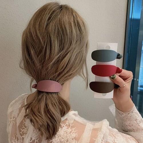 Cute Candy Colors Banana Shape Hair Claws Women Girls Sweet Hair Clips Ponytail Holder Hairpins Fashion Hair Accessories