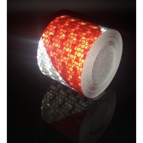 5cmx1m Mark Reflective tape stickers car-styling Self Adhesive Warning Tape Automobiles Motorcycle Reflective Tape