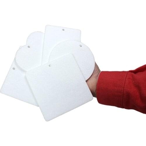 60 Pcs Sublimation Air Freshener Blanks Car Scented Hanging Sheets White Sheets X7YC