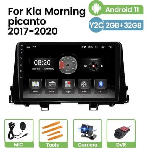 Android 11 For Kia Morning picanto 2016-2019 Car StereoRadio Multimedia Player GPS Navigation 2G+32G 4 Core Carplay HD 1024*600
