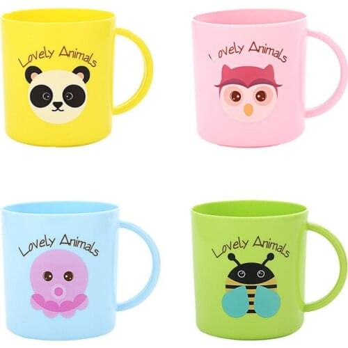 200ml Baby Cartoon Tooth Brush Cups Wash Cups Water Cups For Children 2018 Kids Learn Drink Feeding Bottles Random Delivery