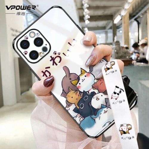 For Apple 12 mobile phone case iPhone12promax glass high-end ultra-thin protective cover mini straight edge drop 12por Japanese