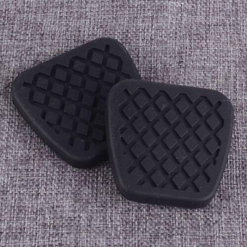 DWCX 2PCS Car Black Rubber Brake Clutch Pedal Covers Pad Set Fit for Honda Accord Civic Acura 46545-SA5-000
