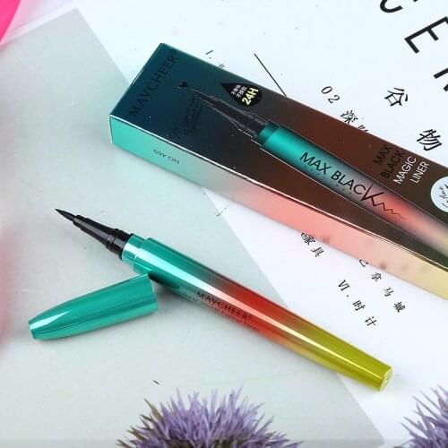 Flexible Induced Black Liquid Eyeliner Beginner Eyeliner Hard Head Waterproof And Sweatproof Long-lasting Not Smudge