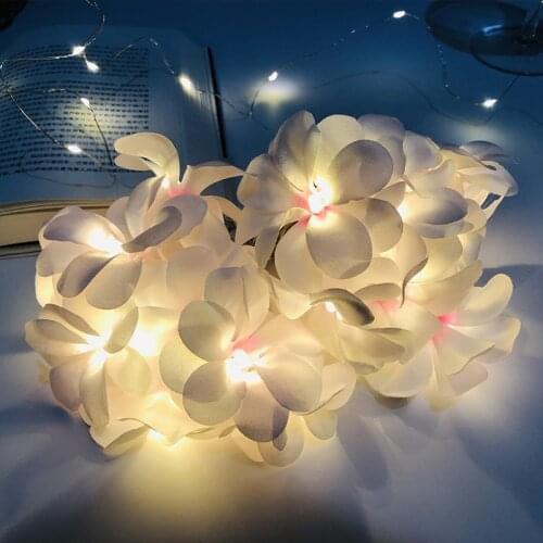 Battery USB Powered Fairy Starry Lights 20 LED Flower Decoration String Light Wedding Holidays Party Bedroom Garden Lamps