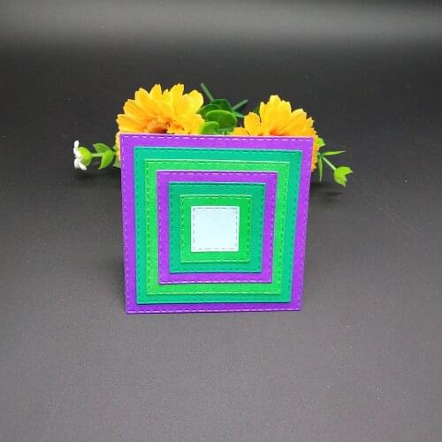 80*80mm Cascading frame new Metal Cutting Dies for decoration card DIY Scrapbooking stencil Paper Craft Album template Dies