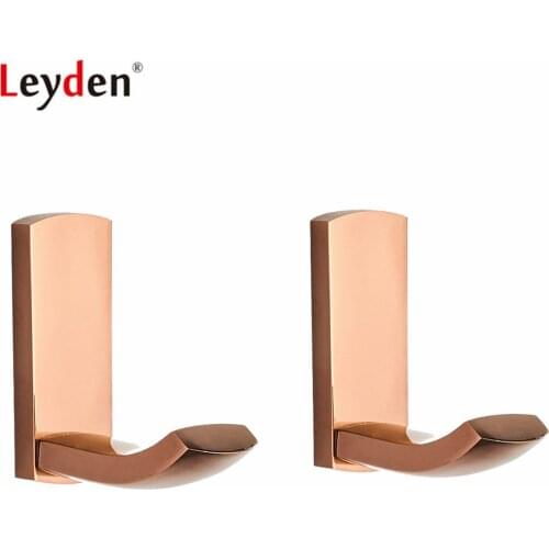 Leyden ORB Chrome Golden Antique Brass Bathroom Robe Hooks Wall Mounted Towel Clothes Hat Hook For Bathroom Kitchen Accessories