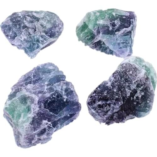 Natural quartz healing crystal jewelry stones rainbow fluorite rough for decoration
