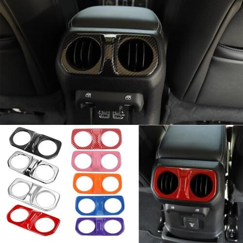 ABS Armrest box Rear Air Conditioner Air Vent Outlet Cover Trim Fit for Jeep Wrangler JL Gladiator JT 2018-2021 Car Accessories