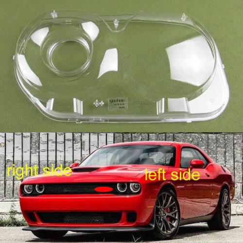 For Dodge Challenger Hellcat 2008-2020 Headlamp Cover Transparent Headlamp Shell Lamp Shade Headlamp Shell Mask Lampshade Lens
