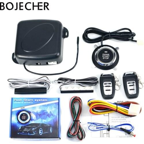 10pcs/lot via DHL free auto Car SUV one Start stop system Push Button with Remote control car Starter Keyless Entry alarm system