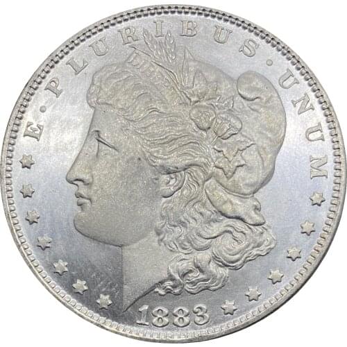 United States Morgan One Dollar US Coin 1883 S Cupronickel Plated Silver Morgan Silver Dollor Coin