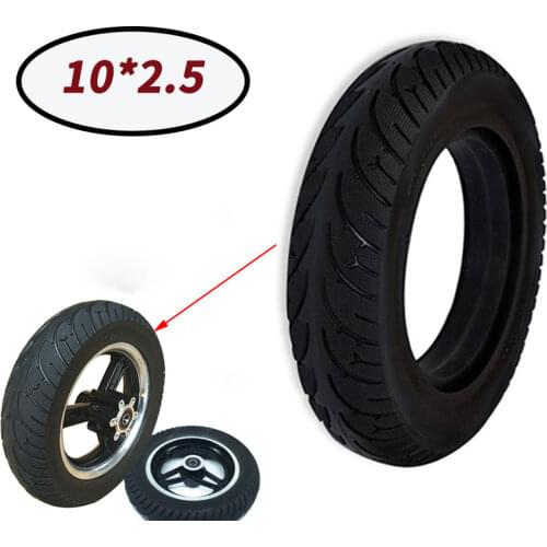10*2.5 Solid Tires 10 Inch Widened Explosion-proof Solid Tires For Electric Scooter Folding Electric Bike Tyre Replacement Parts