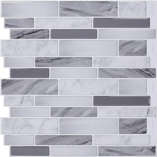 Waterproof Wall Sticker Self Adhesive Brick 3D Effect Anti-Mold Wallpape Backsplash Decor Peel And Stick Tiles for Kitchen