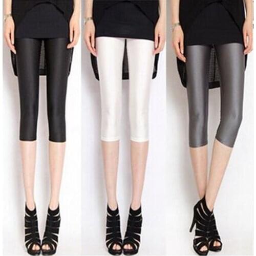 Women Capris Pants 2017 Summer Slim Waist Candy Color stretch Leggings Capris Fashion Pencil Pants For Female