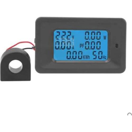 LTRIG custom 1Pcs 20A /100A AC LCD Digital Power Panel Meter Watt Monitor Voltage Kilowatt-hour Voltmeter Ammeter Tester Tool