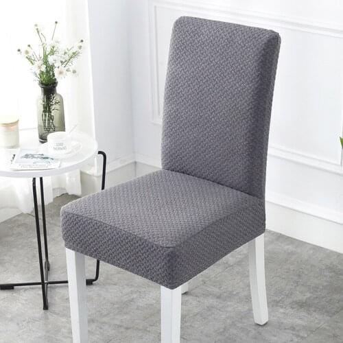 1 PCS Super Thick Cotton Spandex Dining Chair Cover Stretch One Piece Universal Chair Covers Machine Washable High Back Chair