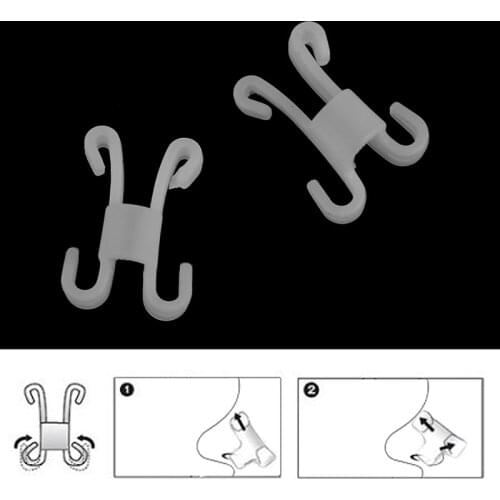 2Pcs Silicone Anti Snore Nose Clip Stop Snoring Apnea Anti-Snoring Breathe Aid Stop Snore Device Health Care Sleeping Equipment