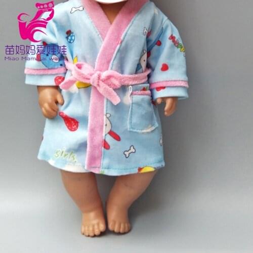 2 in 1 Outfit Coat for 18 inch girl Winter Coat doll cap for 43 CM baby dolls sleep robe