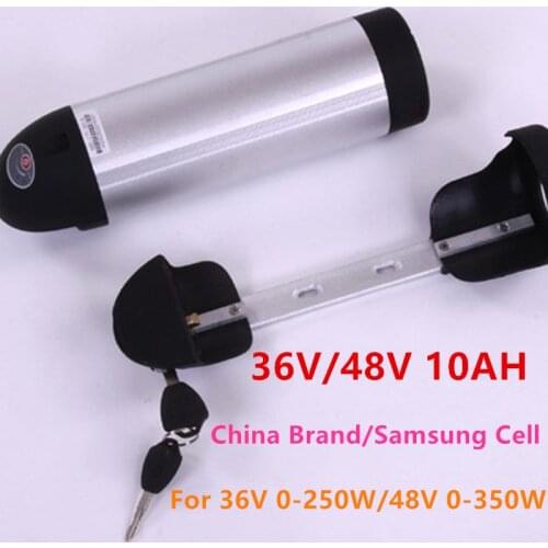 36V 48V 10ah MX3.8 electric moutain bike battery 26 inch bike water bottle battery for 36v 240W 48V 350W Brushless motor